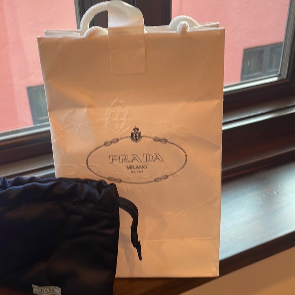 Prada gift bag, box and smaller dust bag